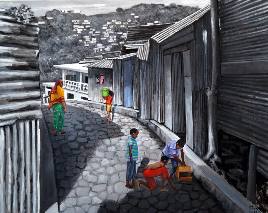 94 Ruelle de Mtsapéré et enfants